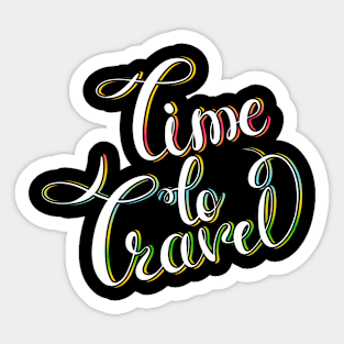 Time to Travel Sticker